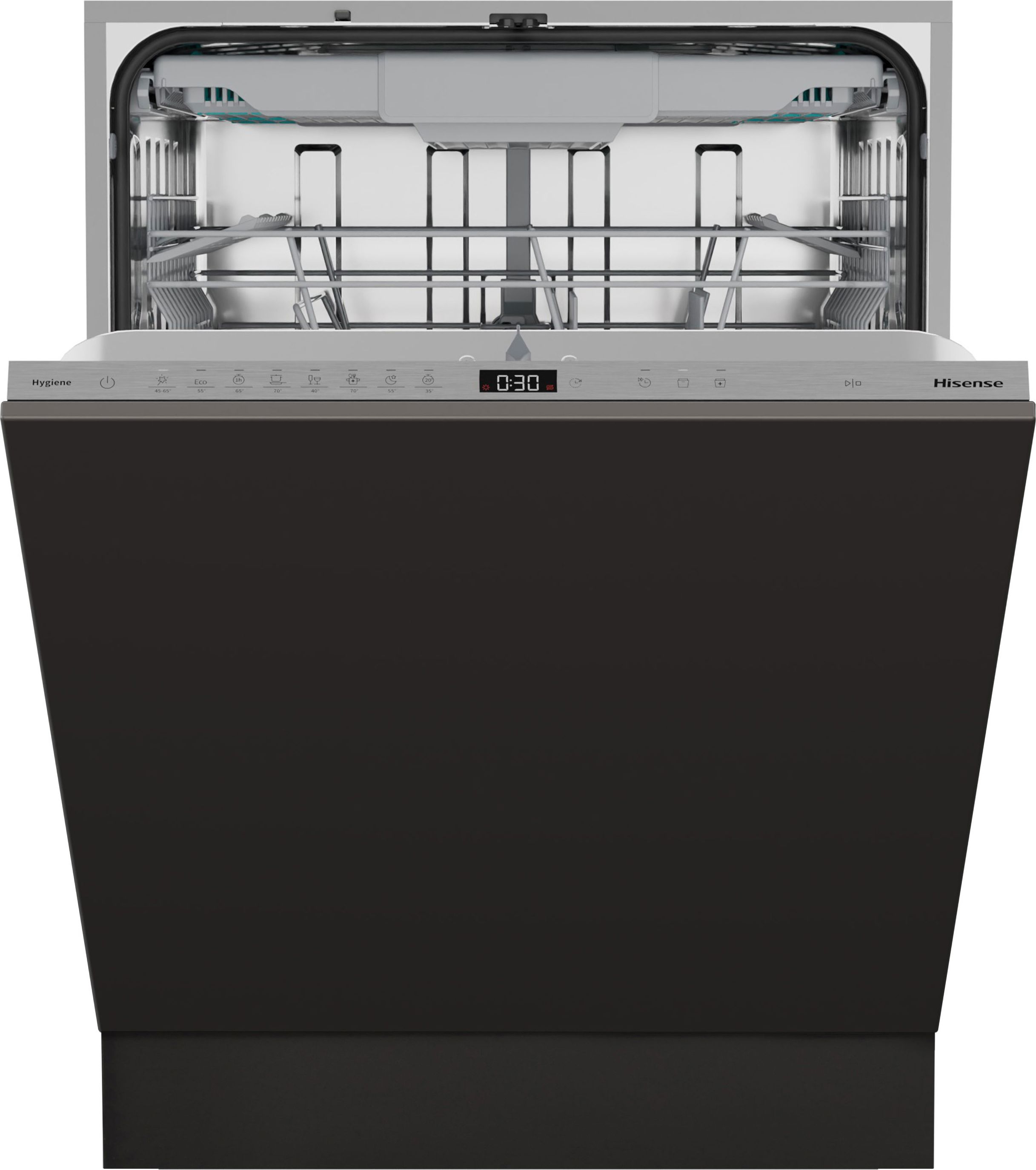 Hisense Black Full Size Integrated Dishwasher - 16 Place Settings - A Rated