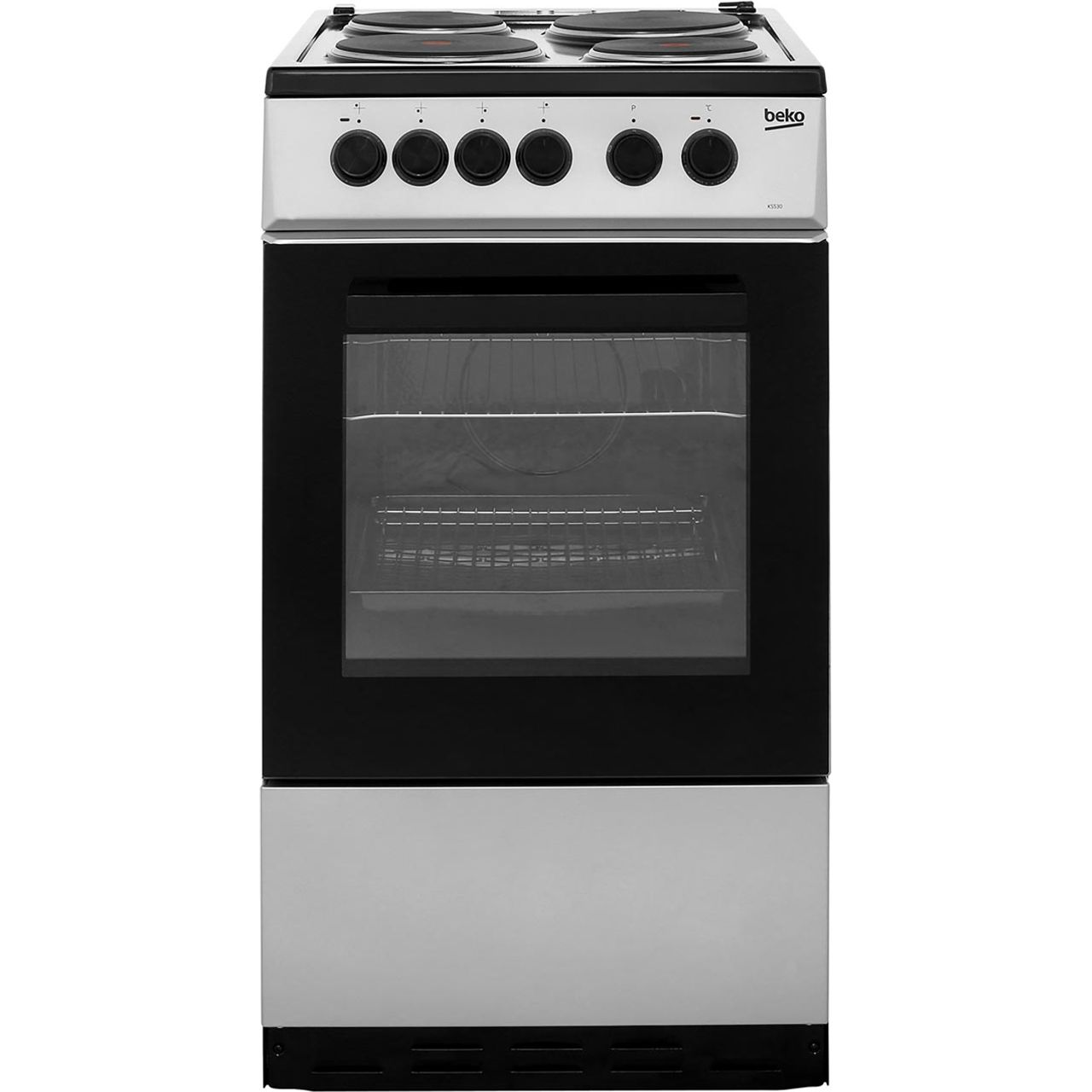 silver beko electric cooker