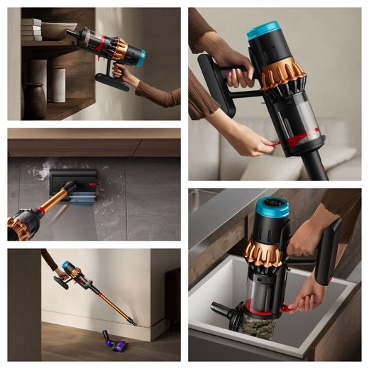 Dyson V16 Piston Animal™ Submarine™ Wet & Dry Cordless Vacuum Cleaner - Black / Copper - Person using hoover shot
