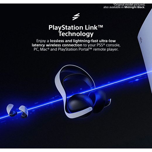 PlayStation PULSE Elite™ - White - Annotation - PlayStation link technology shot