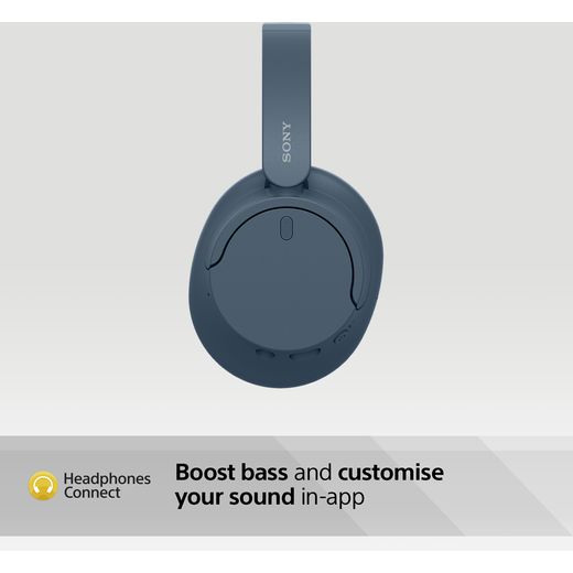 Sony WH-CH720N Wireless Noise Cancelling Over-ear Headphones - Blue - Annotation - headphone connect shot