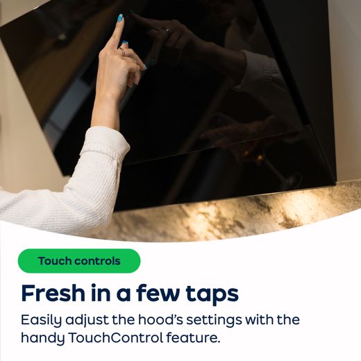 NEFF N70 60 cm Cooker Hood - Black - AO Annotation - TouchControl