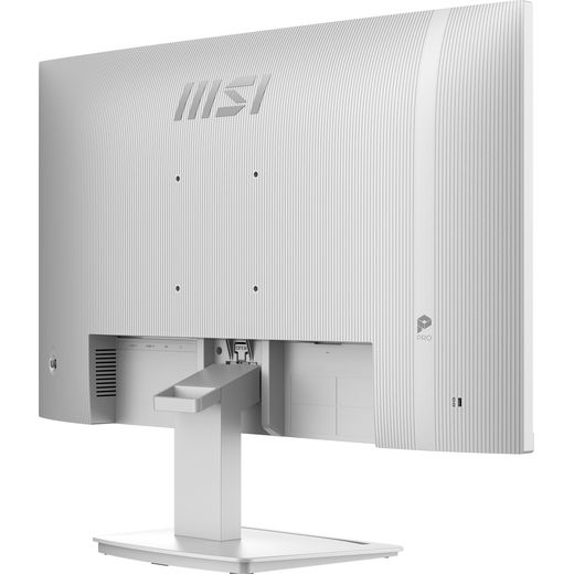 MSI Pro MP273QW E14 27" WQHD 144Hz Monitor - White - Back left perpsective shot