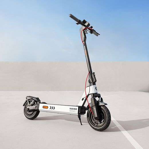 Navee Electric Scooter - scooter on road shot