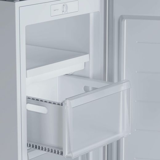 Candy CNUQ2L513EWK 138cm Upright Freezer - White - Close up freezer drawer shot