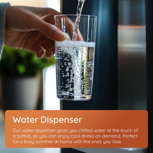 Hotpoint American Fridge Freezer - Dark Inox - Annotation - Water dispenser