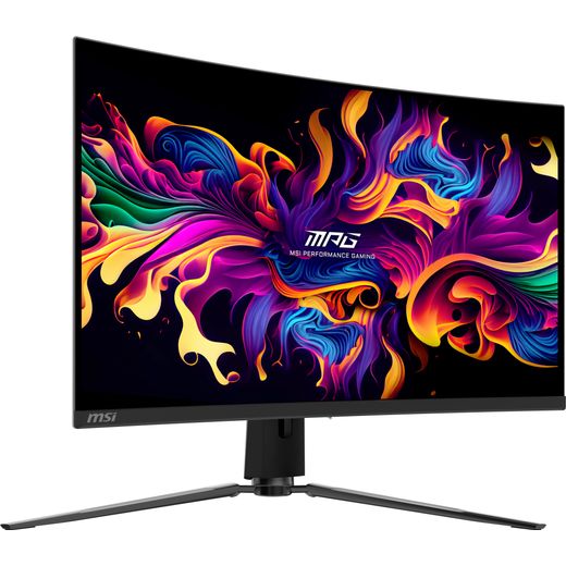 MSI MPG 321CURX MSI MPG 321CURX QD-OLED Monitor Black - Right perspective
