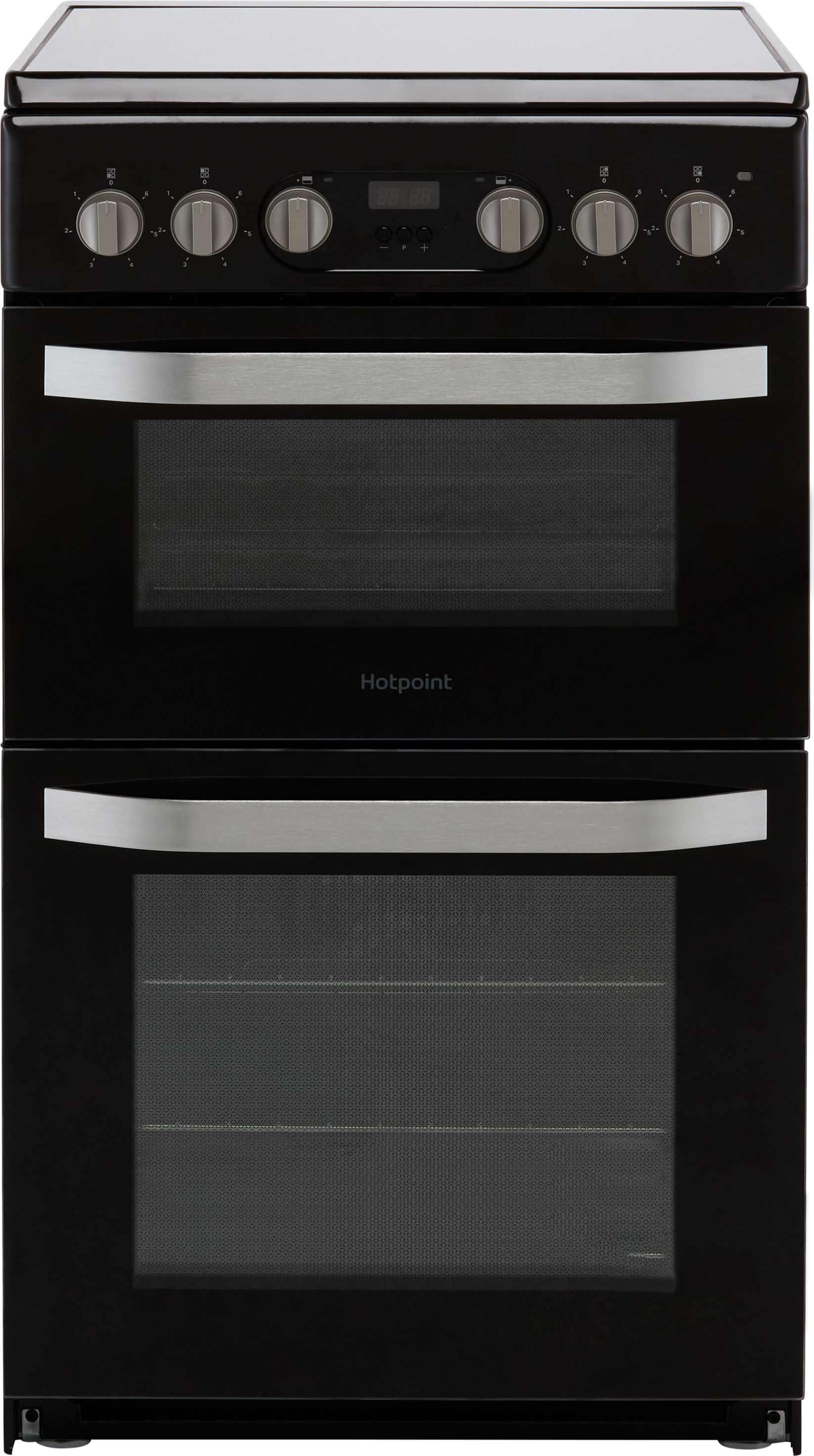 Hotpoint HD5V93CCB/UK 50cm Electric Cooker with Ceramic Hob - Black - A/B Rated, Black