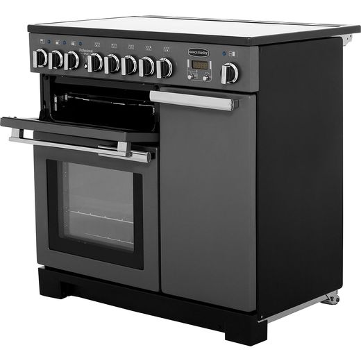 Rangemaster Professional Deluxe PDL90EISL/C 90cm Electric Range Cooker with Induction Hob - Slate