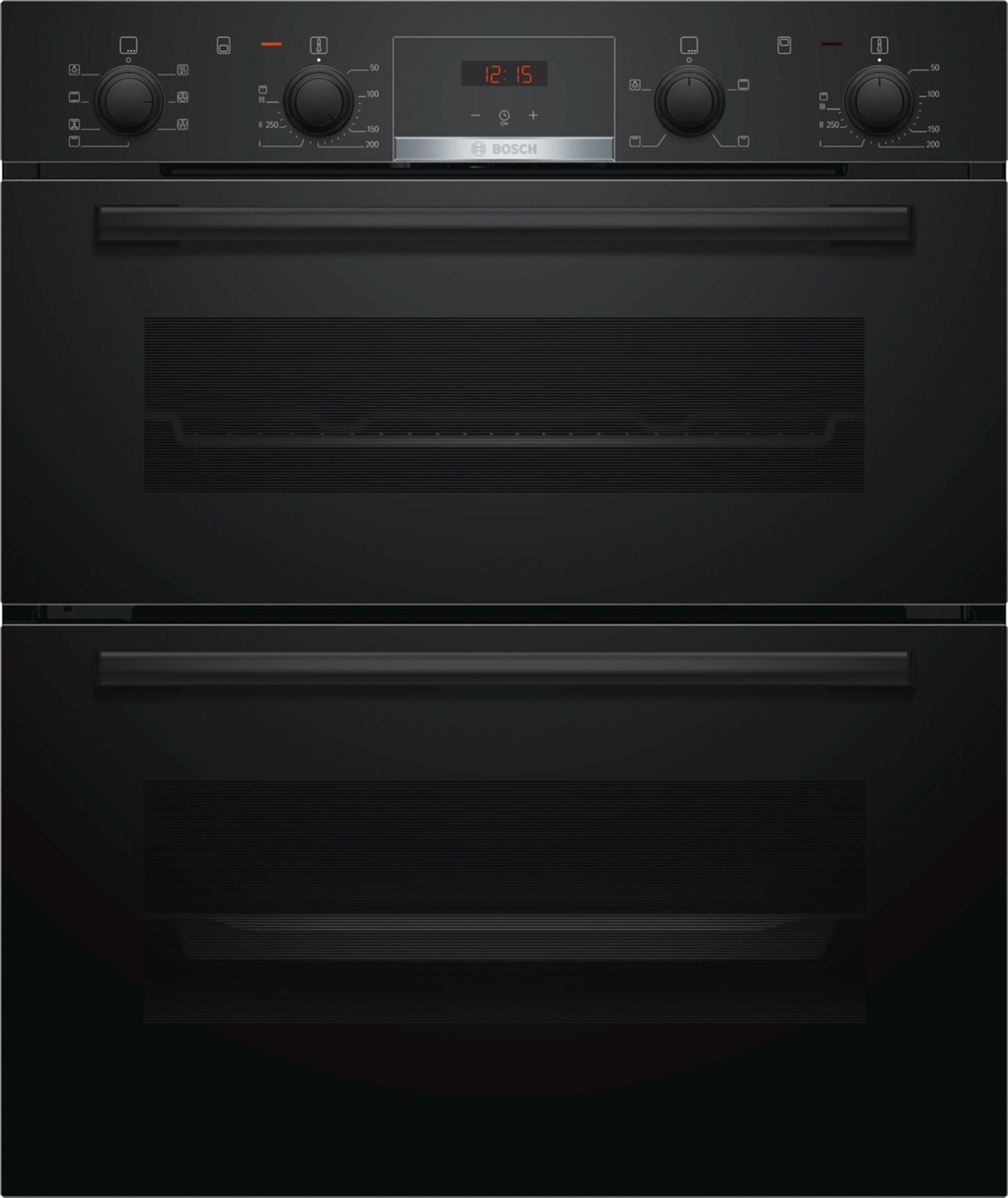 Bosch Series 4 NBS533BB0B Built Under Electric Double Oven - Black - A/B Rated, Black