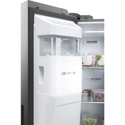 Haier American Fridge Freezer - Stainless Steel - Close up water tank shot