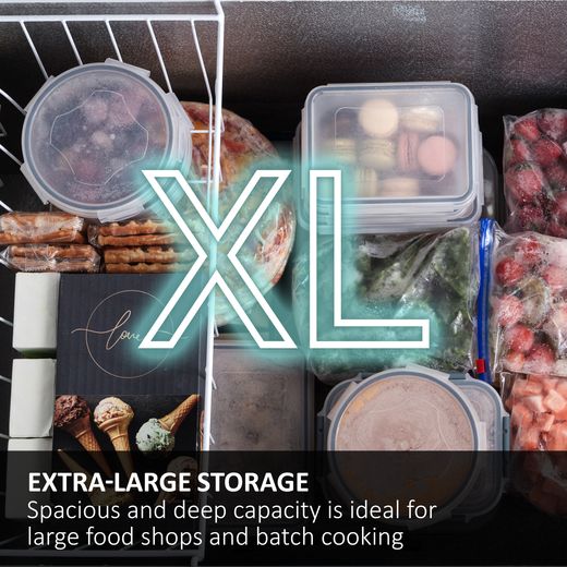 Haier Chest Freezer - White - Annotation - Extra large storage shot