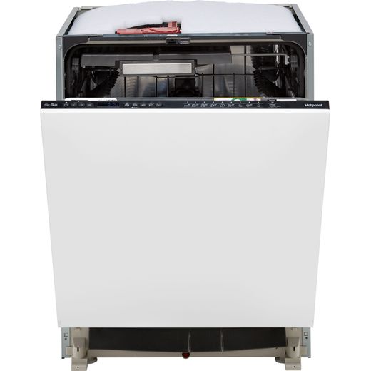 Hotpoint Fully Integrated Standard Dishwasher - Black with Fixed Door Fixing Kit  - Front shot