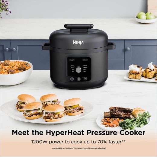 Ninja Pressure Cooker - Black / Grey - Annotation - HyperHeat pressure cooker