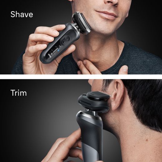 Braun Series 7 Mens Shaver - Grey - Annotation - Shaver shot