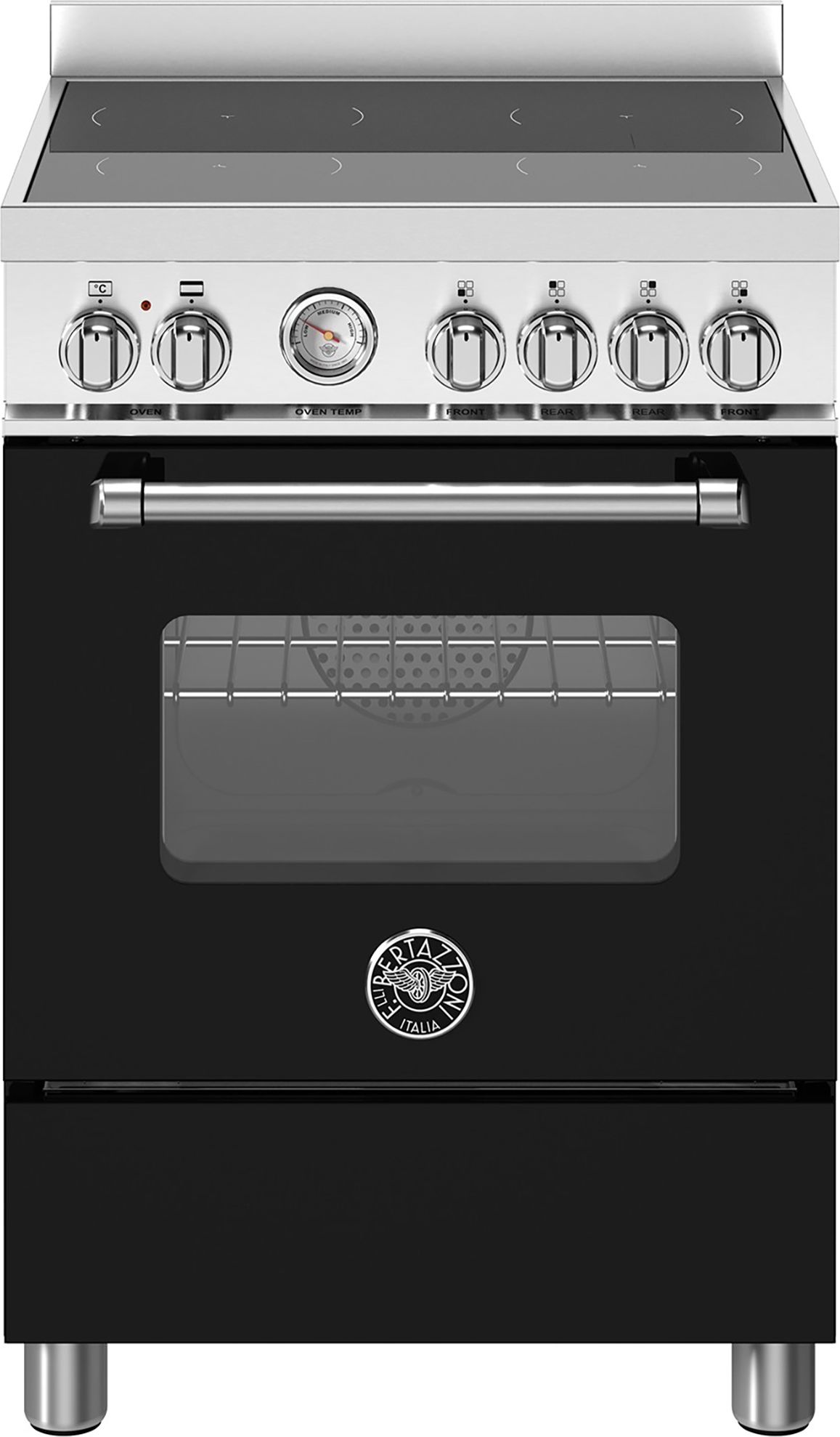 Bertazzoni MAS64I1ENEC 60cm Induction Cooker - Black - 51L Oven