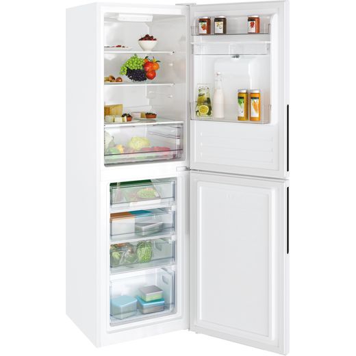 Candy 50/50 Fridge Freezer - White - Right perspective with door open shot