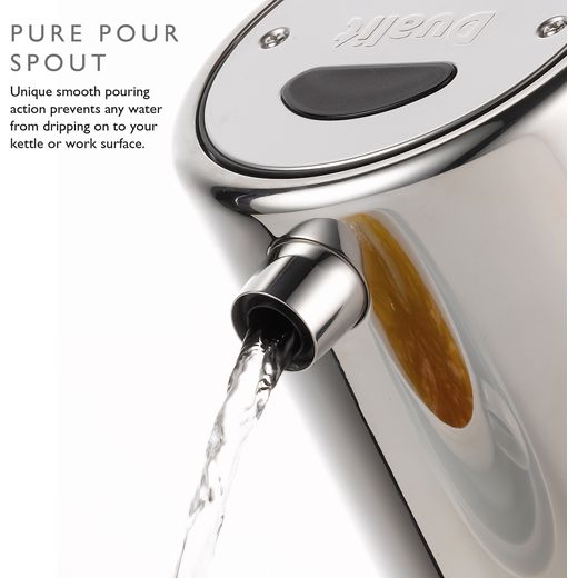 Dualit Architect 72905 Kettle - Black / Brushed Steel - Annotation - Pure pour spout