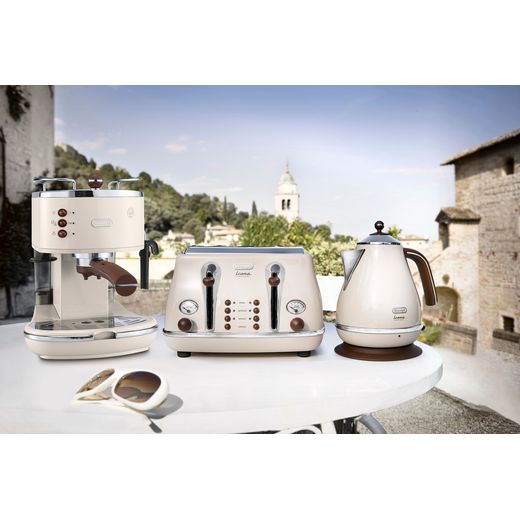 De'Longhi Icona Vintage 4 Slice Toaster - Beige