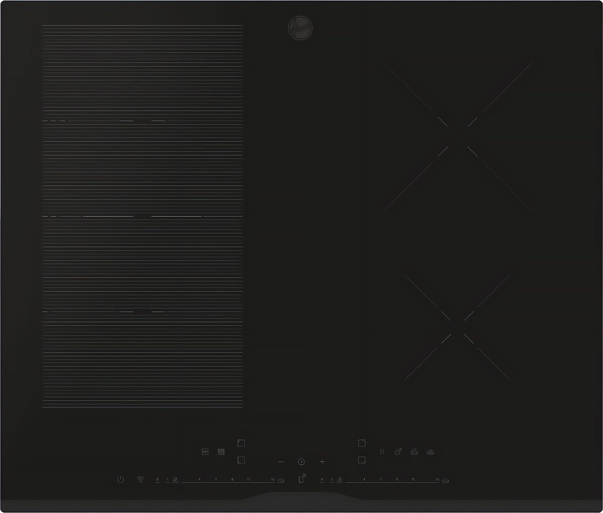 Image of Hoover HIF64DCS 59cm Induction Hob - Black, Black