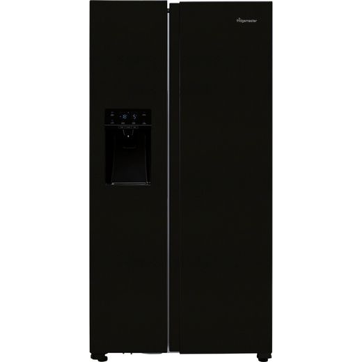 Fridgemaster MS91500IFB American Fridge Freezer - Black - F Rated