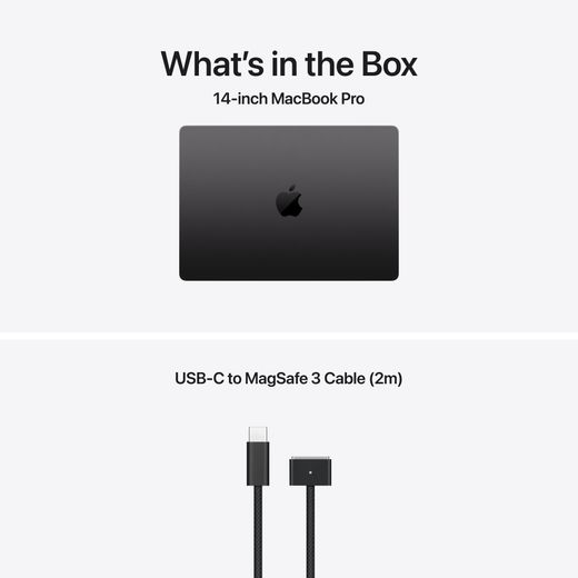 Apple MacBook Pro " WiFi - Space Black - Annotation - Whats in the box