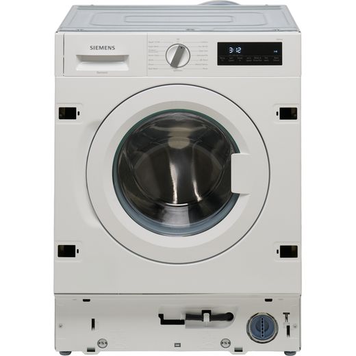 Siemens IQ-700 WI14W502GB Integrated 8kg Washing Machine with 1400 rpm - White - Front shot