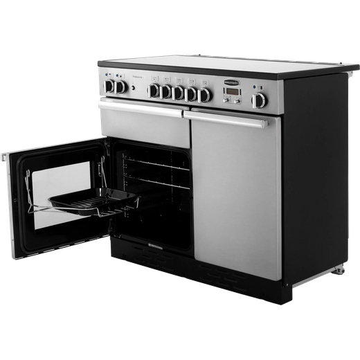 Rangemaster Professional Plus 100cm Electric Range Cooker with Induction Hob - Stainless Steel