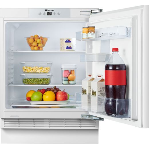 Hisense RUL178D4AW1 Integrated Upright Fridge - Fixed Door Fixing Kit - White - F Rated