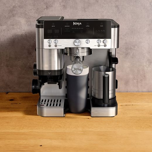 Ninja Luxe Café Premier Espresso Coffee Machine - Black / Stainless Steel -  Coffee machine on surface