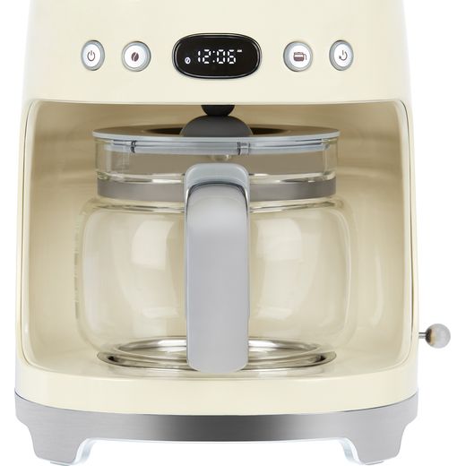 Smeg DCF02CRUK Filter Coffee Machine with Timer - Cream