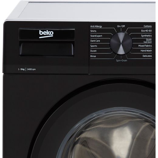 beko wtl94151w freestanding washing machine 9kg load 1400rpm white