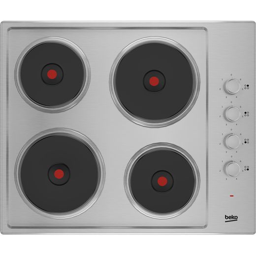 Beko HIBE64101X Built In Solid Plate Hob - Stainless Steel
