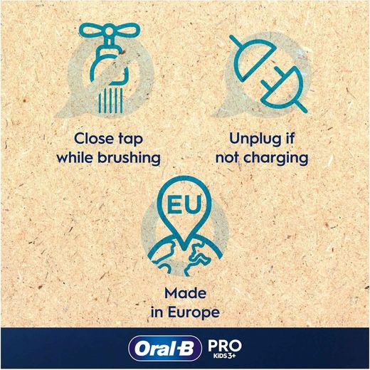 Oral-B Vitality PRO Kids Spider-Man Electric Toothbrush - Blue - Annotation - Features