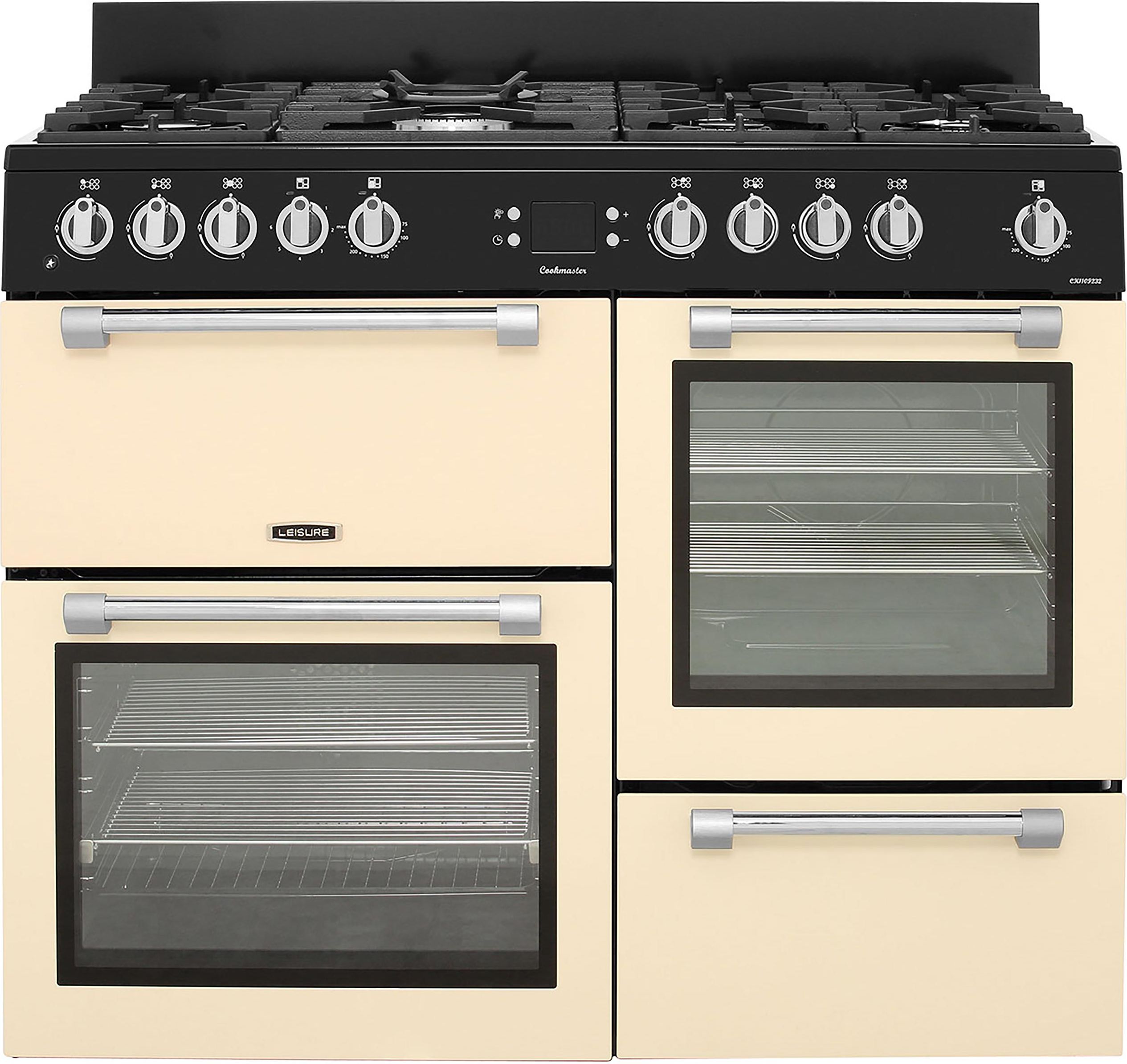 Leisure Cookmaster CK110F232C 110cm Dual Fuel Range Cooker - Cream - A/A Rated, Cream