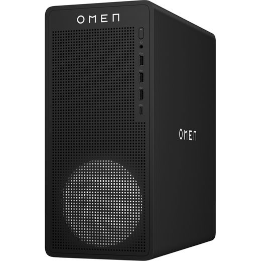 HP OMEN 16L TG03-0007na Gaming PC - NVIDIA® GeForce RTX™ 5060, AMD Ryzen™ 5, 1TB SSD - Black - Left perspective shot