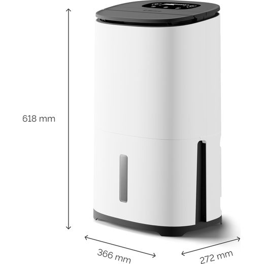 Meaco Arete® Two Dehumidifier - Charcoal - Dimensions