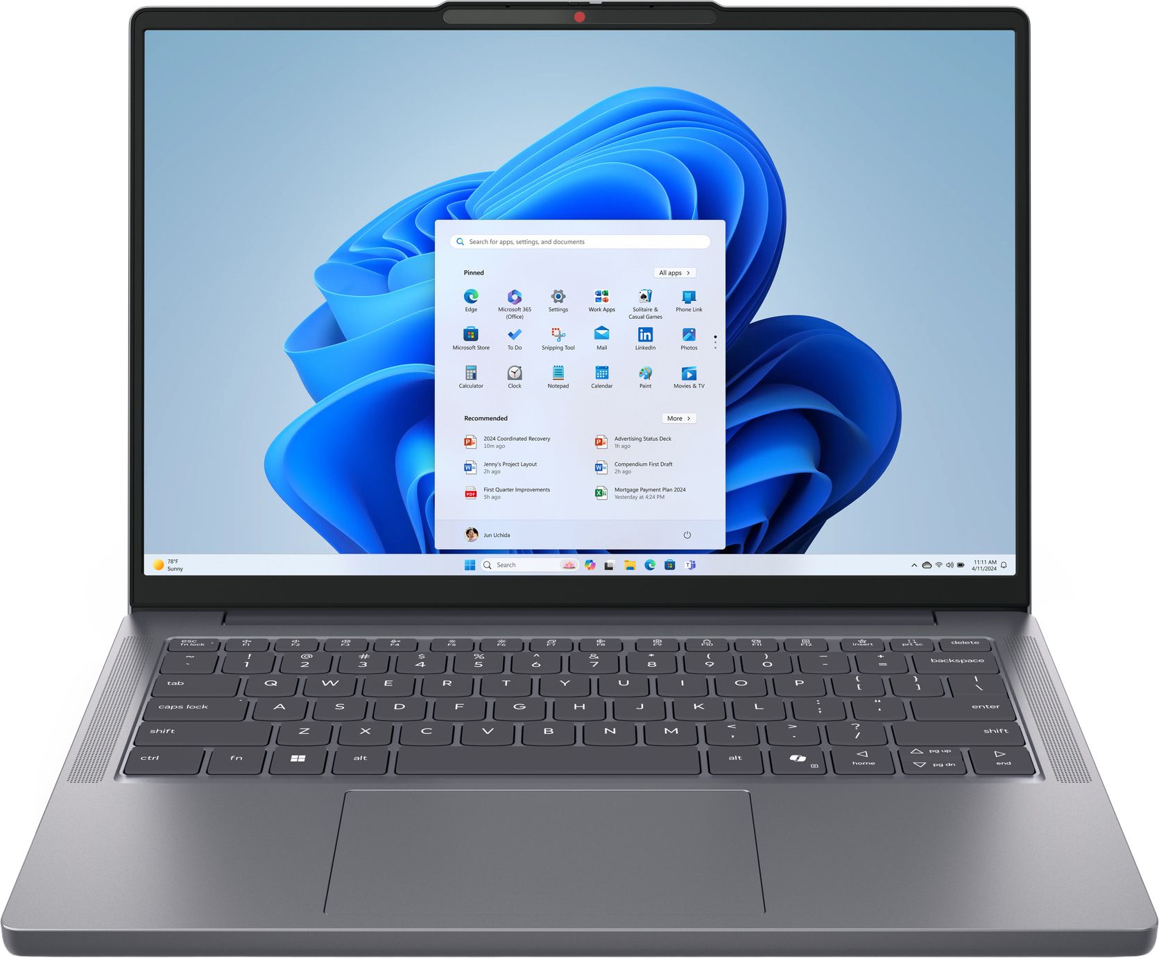 Lenovo IdeaPad Slim 3 14ARP10 AMD Ryzen™ 5 150 Laptop 35.6 cm (14") WUXGA 8 GB DDR5-SDRAM 512 GB SSD Wi-Fi 7 (802.11be) Windows 11 Home in S mode Grey English