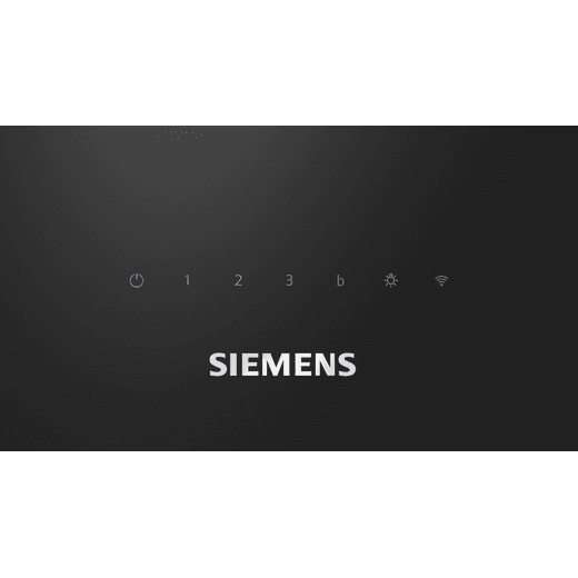 Siemens LC67KFN60B Chimney Cooker Hood - Black - Control panel shot 