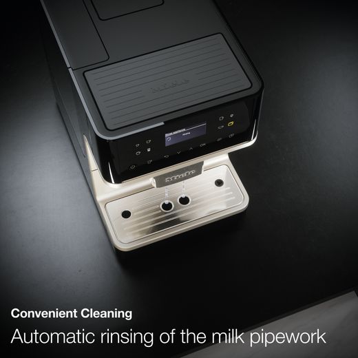 Miele CM 6160 MilkPerfMiele MilkPerfection CM6160 Bean to Cup Coffee Machine - Lotus White - Annotation - Convenient Cleaningection_18