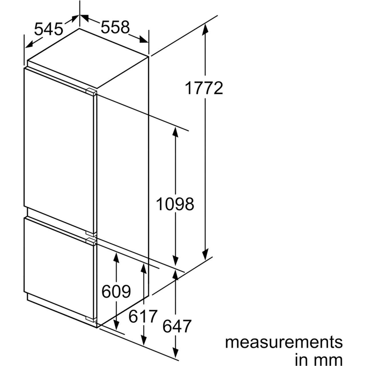 NEFF N70 KI6873F30G Integrated 70/30 Fridge Freezer with Fixed Door Fixing Kit Review