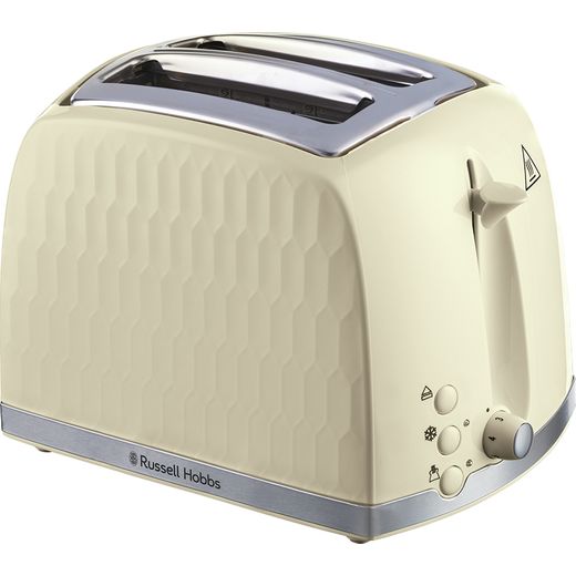 Russell Hobbs Honeycomb 26062 2 Slice Toaster - Cream