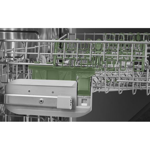 Smeg Integrated Standard Dishwasher - Black - Close up rack shot