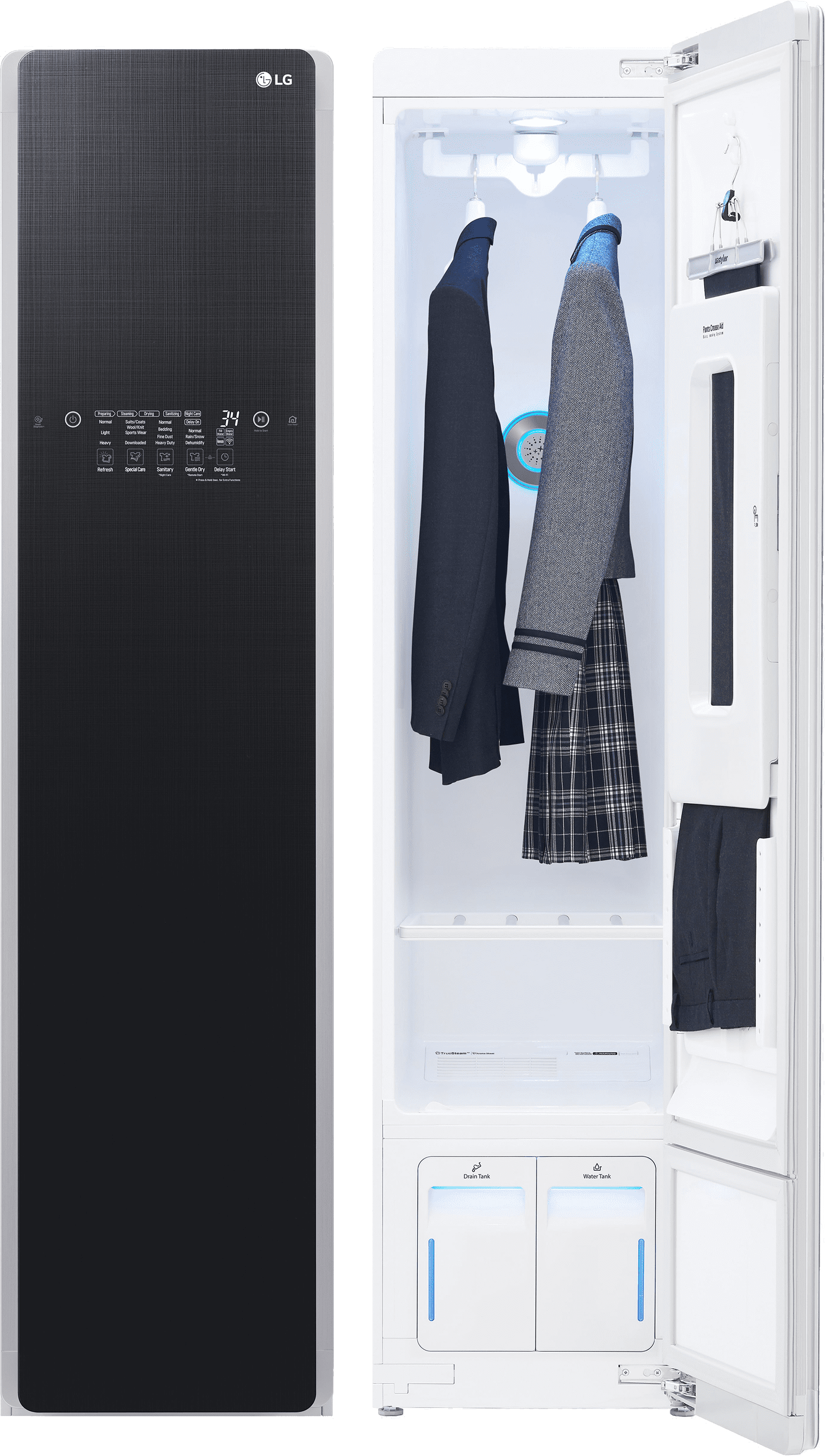 LG Styler S3BF Powered Wardrobe - Steam Clothing Care - Black