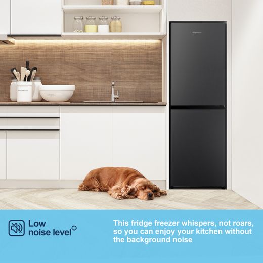 Fridgemaster MC55240EB 174cm Fridge Freezer - Black - Annotation - Low noise level